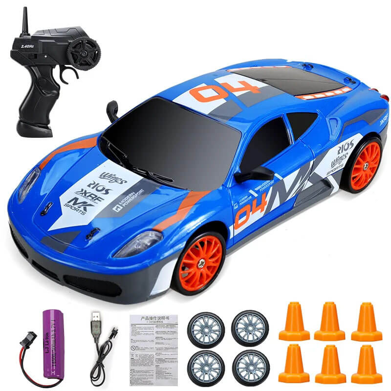 1:24 RC Drift Auto met Vierwielaandrijving - 15km/h Hoge Snelheid en Dynamisch Racen