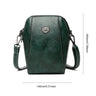 Vintage Crossbody Leren Tas voor Vrouwen - Verstelbare Schouderriem, Compact Ontwerp en Elegante Stijl