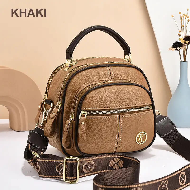 Vrouwen PU Leren Crossbody Tas - Ruime Schoudertas met Verstelbare Riem, Stijlvolle & Praktische Handtas