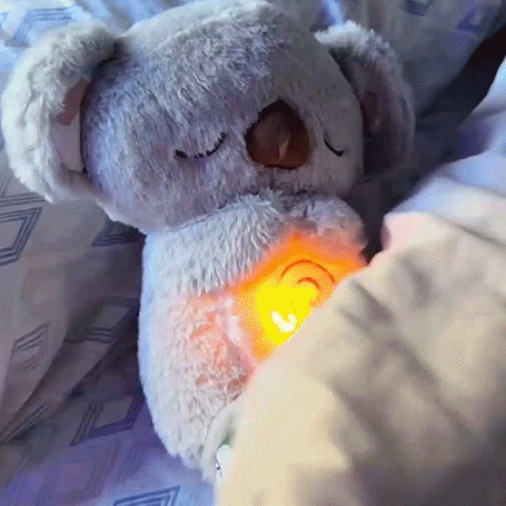 Schattige Koalanalle Slaapknuffel - Zacht Speelgoed met Licht, Kalmerende Knuffel om Ontspanning en Slaap te Bevorderen