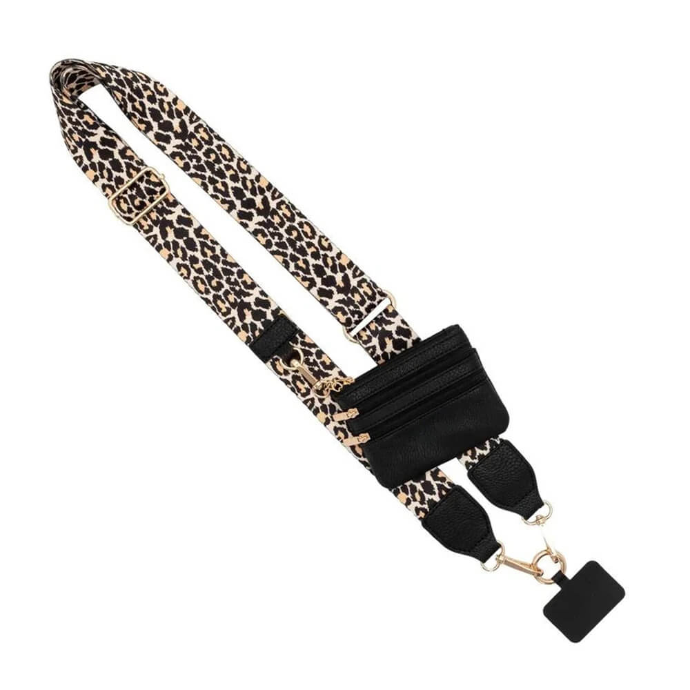 Verstelbare telefoonriem met rits - Crossbody mobiele riem voor vrouwen, eenvoudig en praktisch
