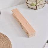 RustiClip - Wandgemonteerde Grote Houten Wasknijper | Rustieke Handdoekhouder in Decoratief Ontwerp