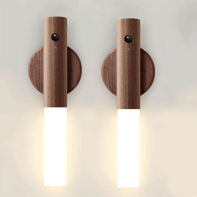 SensoRay - Draadloos LED Nachtlampje met Bewegingssensor | Elegant Houten Ontwerp en Oplaadbaar