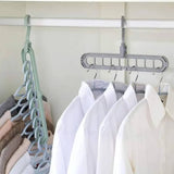 ClosetEase - Ruimtebesparende kleerhanger | Multifunctionele kleerhanger met 9 haken & 360° draaibare haak