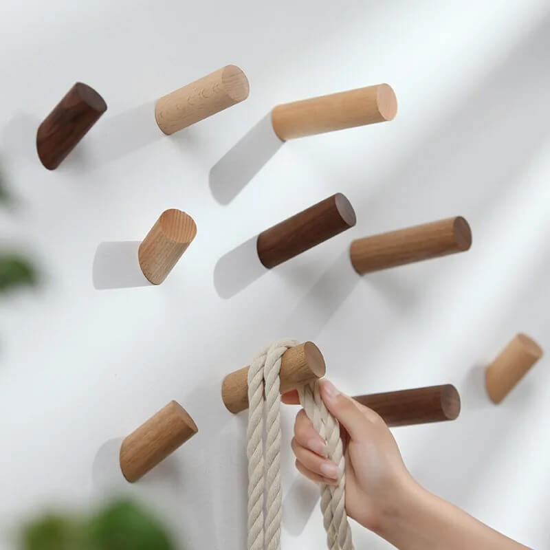 BarkHook - Houten wandhaak voor kleding, sleutels en accessoires | Stijlvol opbergen in natuurlijk design