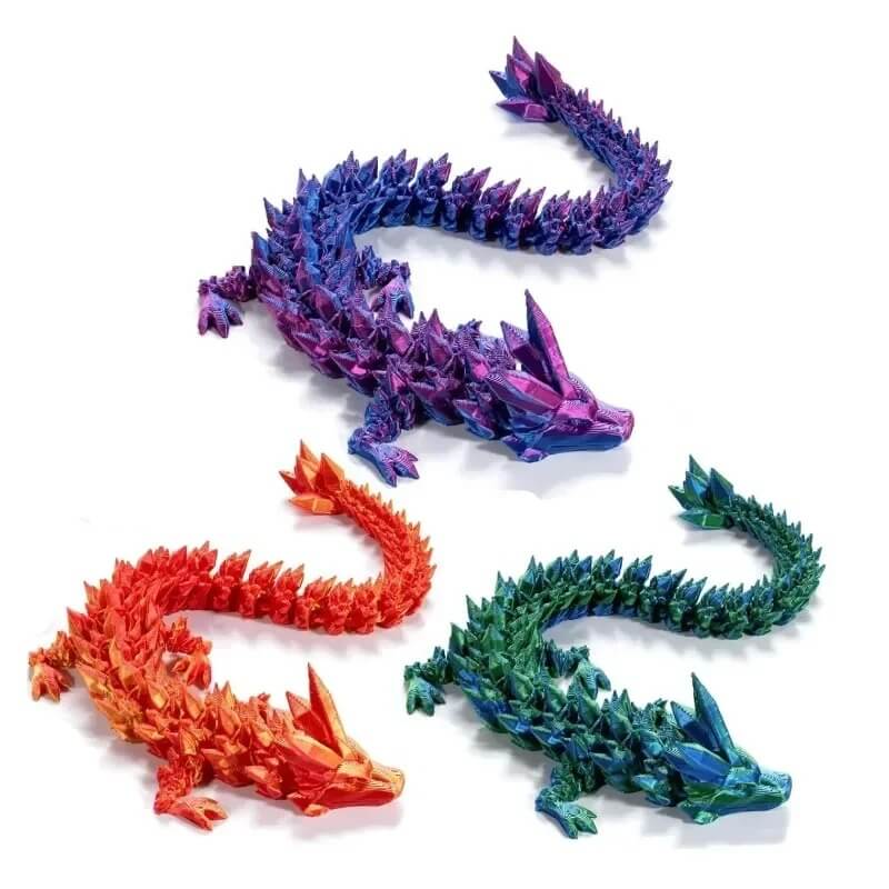 DrakeMorph - Beweegbaar 3D-geprint drakenmodel voor decor en fantasie