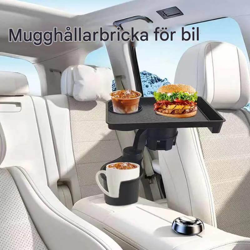 CarMealTray - Dienblad voor in de auto met draaibaar opschepoppervlak | Gemakkelijk eten en organiseren in de auto