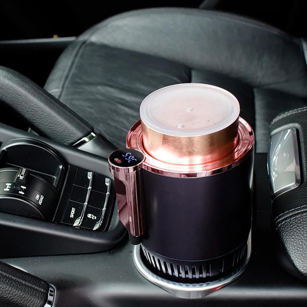 ThermoRide - Slimme koel- en verwarmingshouder voor in de auto en op kantoor | houdt drankjes op de juiste temperatuur