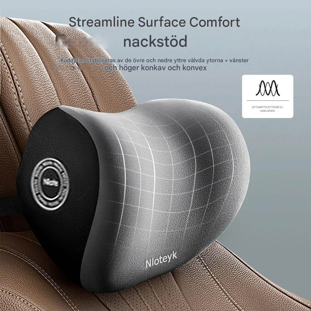 Travilo - Ergonomisch nek- en rugkussen voor autoritten | Aanpasbaar comfort in elke stoel