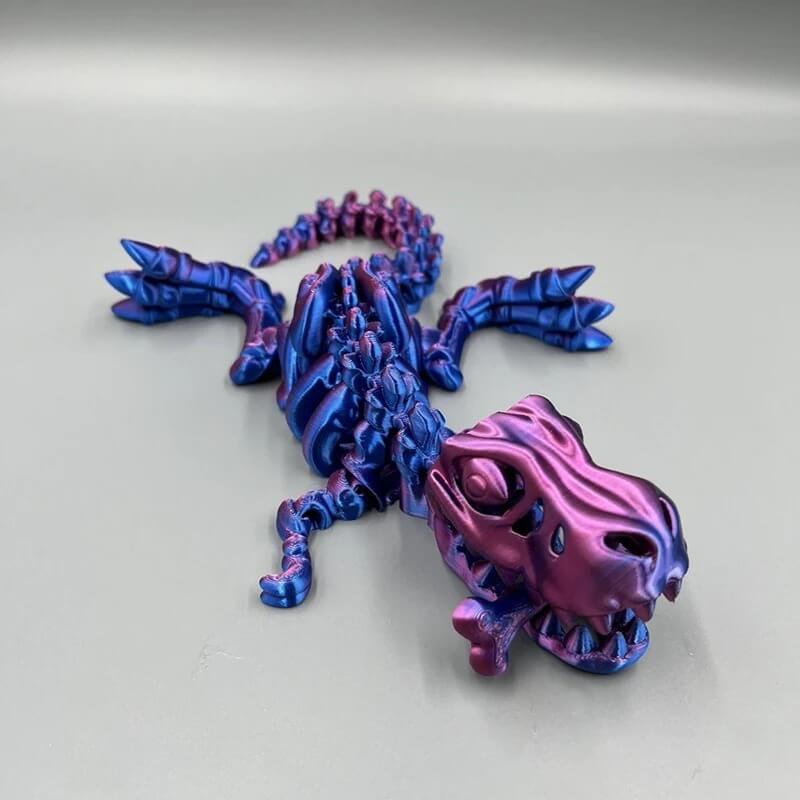 DinoFlex - beweegbaar 3D-geprint dinosaurusmodel voor spel en decor