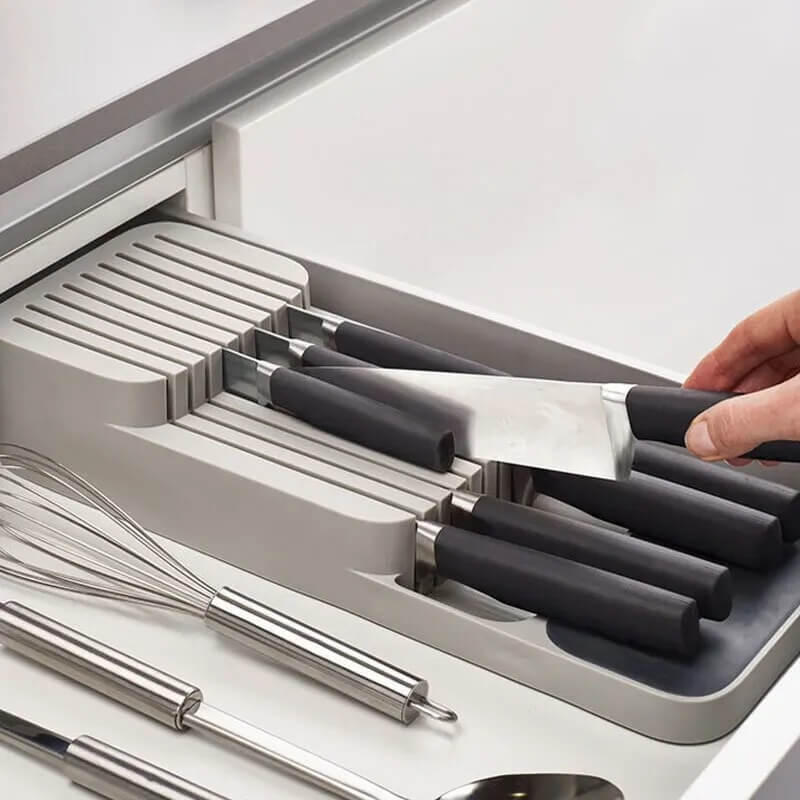 CutliBox - Slimme keukenopberger voor bestek, messen en kruidenflesjes | Multifunctionele Organiser