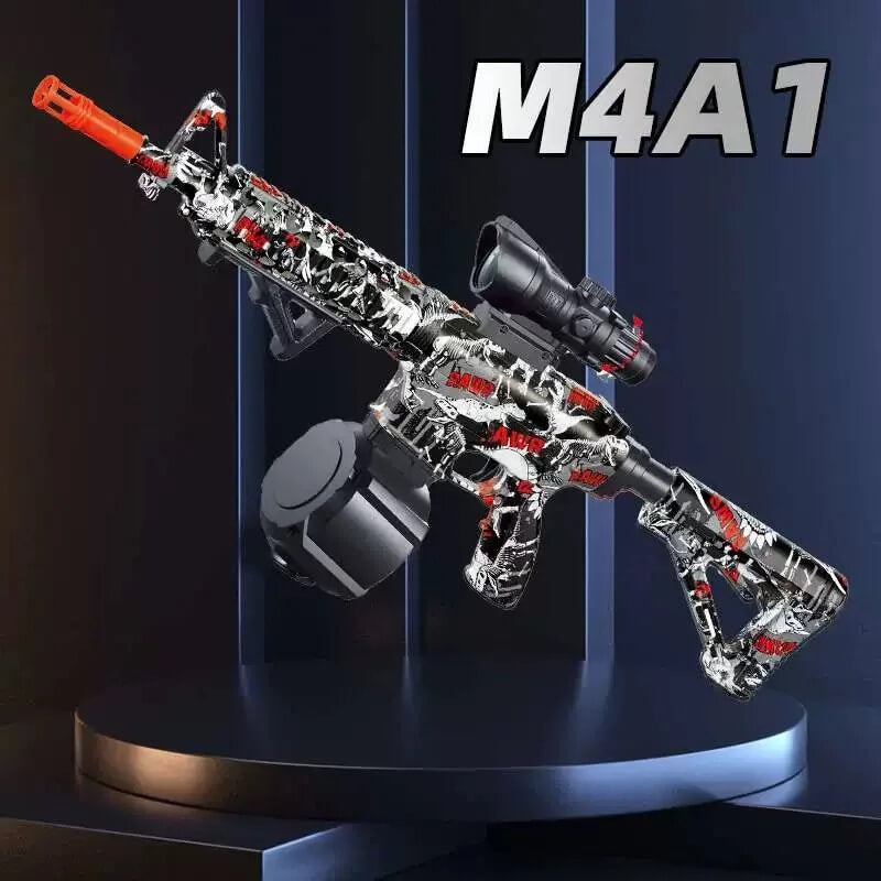 BlastForge - M416 Jelly Rifle met 7,4V batterij en dubbel magazijn voor actief buitenspelen