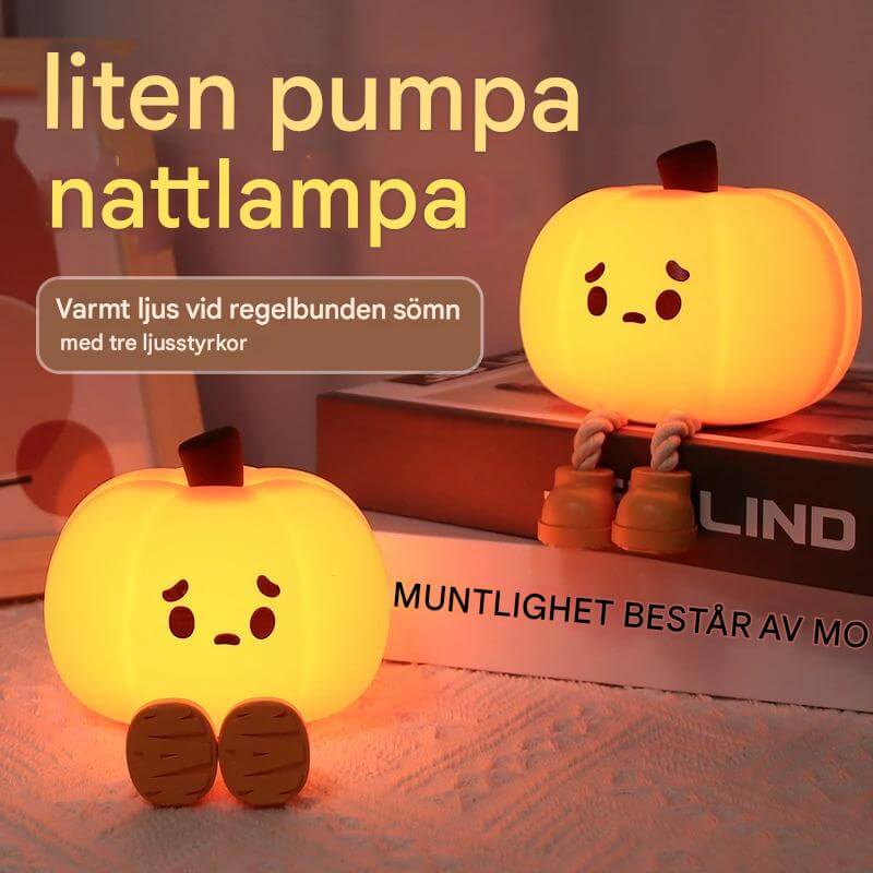 GlowShroom - Siliconen LED Nachtlampje | Zacht pompoen-, paddenstoel- of spookontwerp voor kinderkamers en slaapkamers