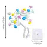 RoseLoom - LED-rooslamp in de vorm van een boom Zachte en buigbare decoratieve lamp voor een gezellige sfeer in huis