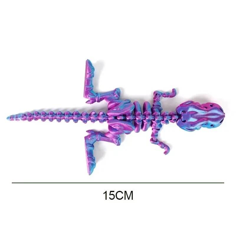 DinoFlex - beweegbaar 3D-geprint dinosaurusmodel voor spel en decor