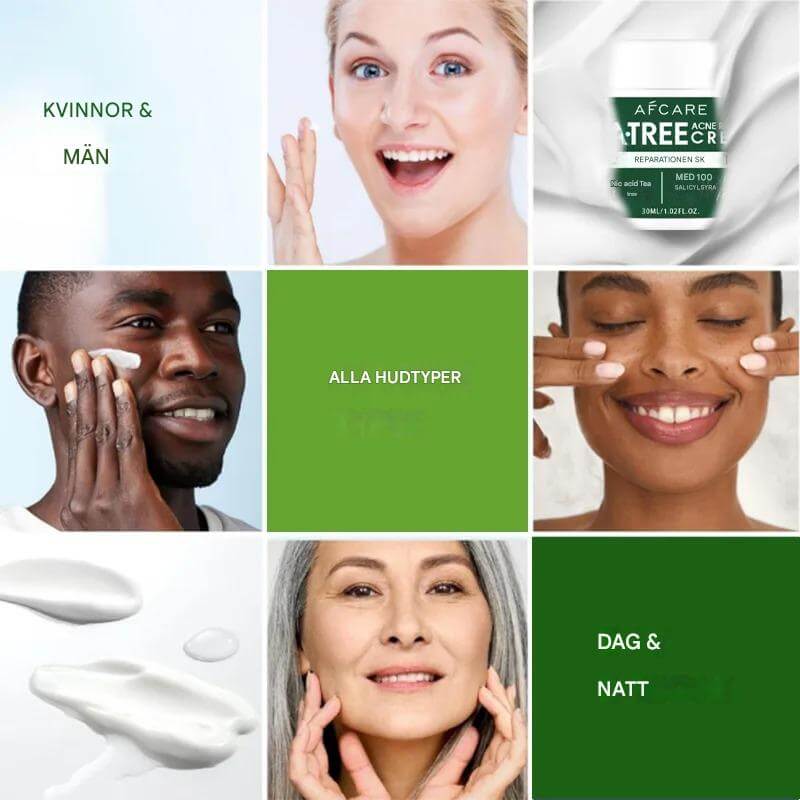 GrönRoa - Vegan gezichtscrème met tea tree voor een kalmere, evenwichtigere huid