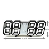 BrightChrono - 3D Digitale LED Wand- & Bureauklok | Stijlvolle Tijdsweergave voor Thuis & Kantoor