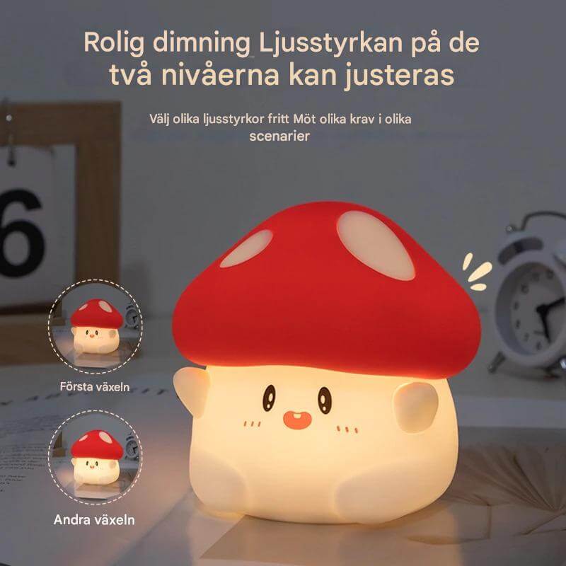 GlowShroom - Siliconen LED Nachtlampje | Zacht pompoen-, paddenstoel- of spookontwerp voor kinderkamers en slaapkamers