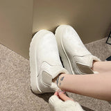 Antislip, warme gevoerde enkellaarsjes voor de winter, comfortabel en plat