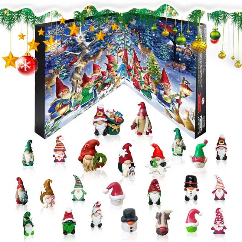 Kerstman & Halloween adventskalender 2024 - Aftellen met verzamelfiguurtjes, kindvriendelijke woondecoratie en aftelkalender