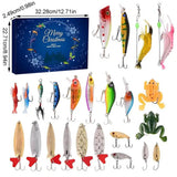 AnglerAdvent - 24 dagen kerstcadeauset met diverse soorten kunstaas en hengelsportartikelen