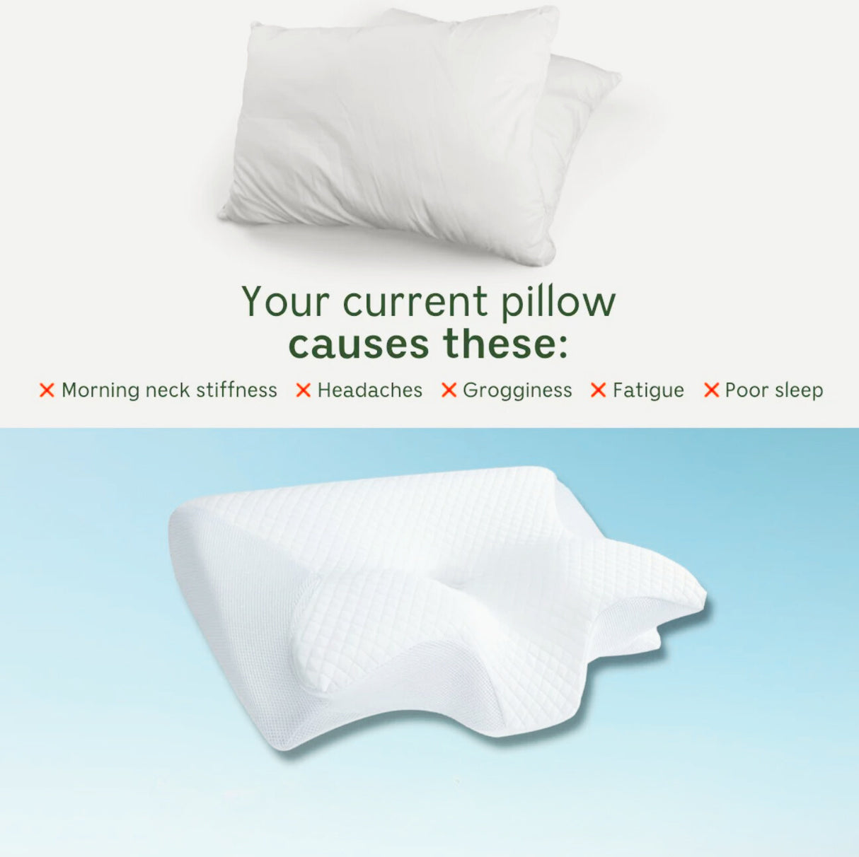Snoozeit - Ergonomisch & Comfortabel Orthopedisch Nekkussen