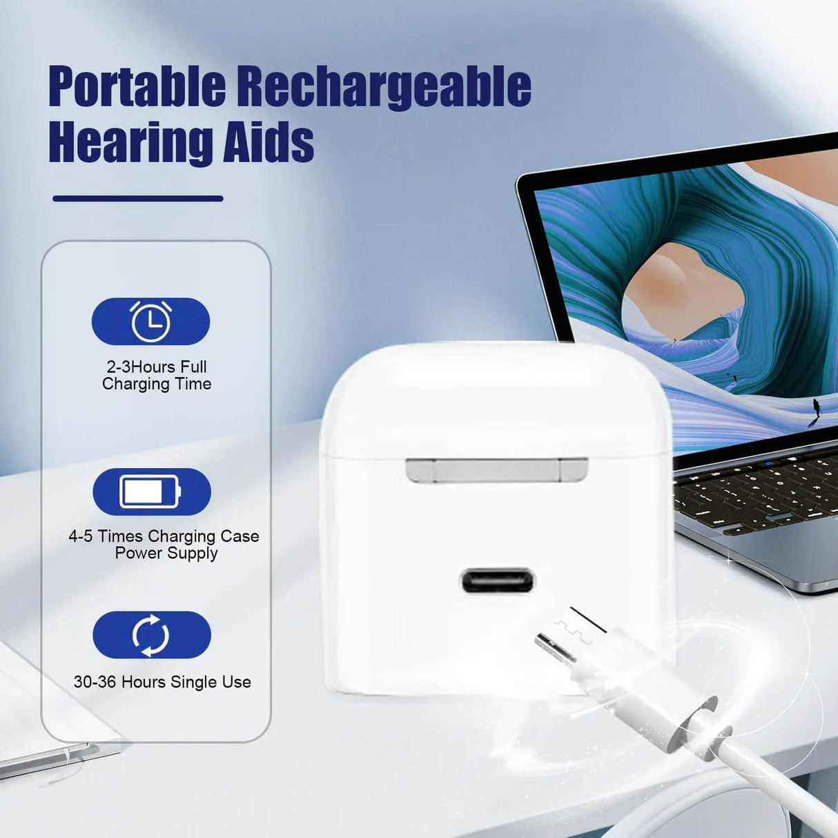 ClearTone - Discrete hoortoestellen - Geavanceerd hoortoestel met ruisonderdrukking