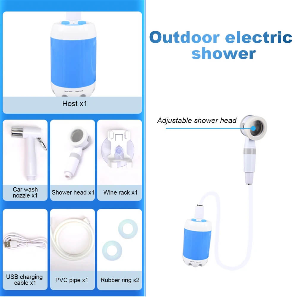 CampFlow - Draagbare douche met waterpomp