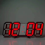 BrightChrono - 3D Digitale LED Wand- & Bureauklok | Stijlvolle Tijdsweergave voor Thuis & Kantoor