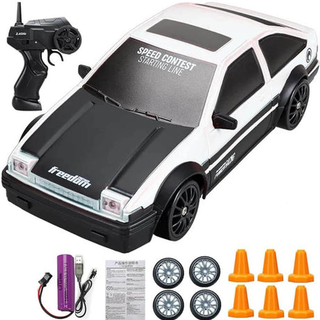 1:24 RC Drift Auto met Vierwielaandrijving - 15km/h Hoge Snelheid en Dynamisch Racen