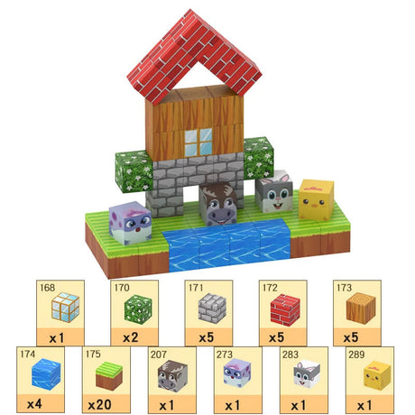 MiniCraft™ Magnetische Bouwstenen - Leren & Creatief Spelen