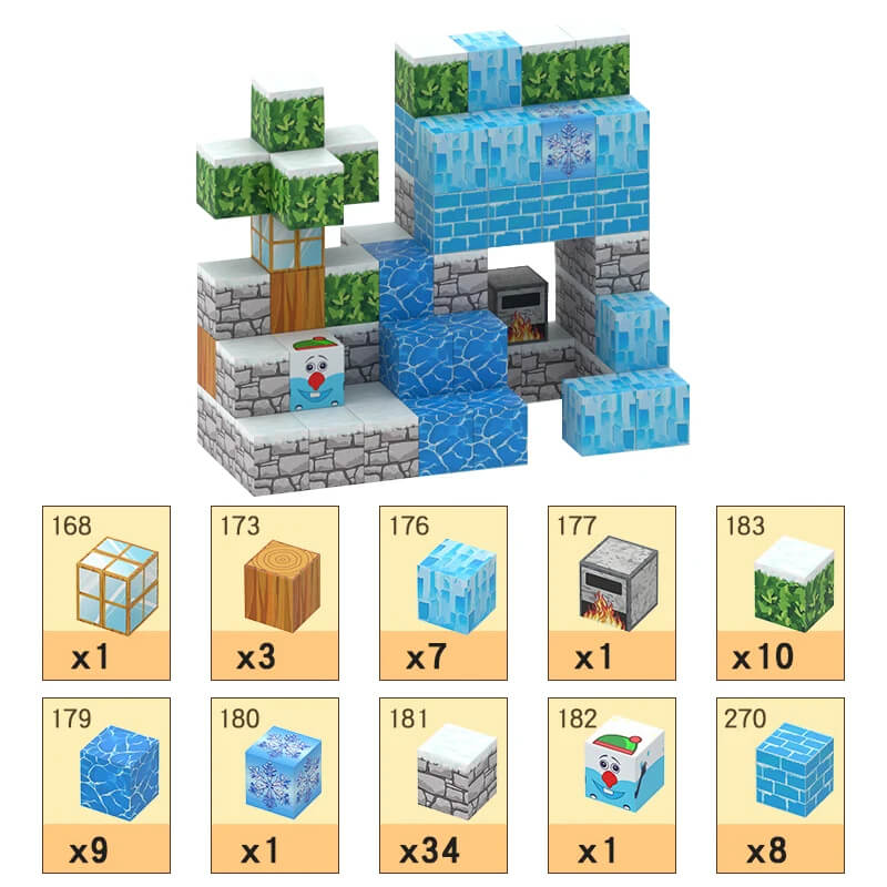 MiniCraft™ Magnetische Bouwstenen - Leren & Creatief Spelen