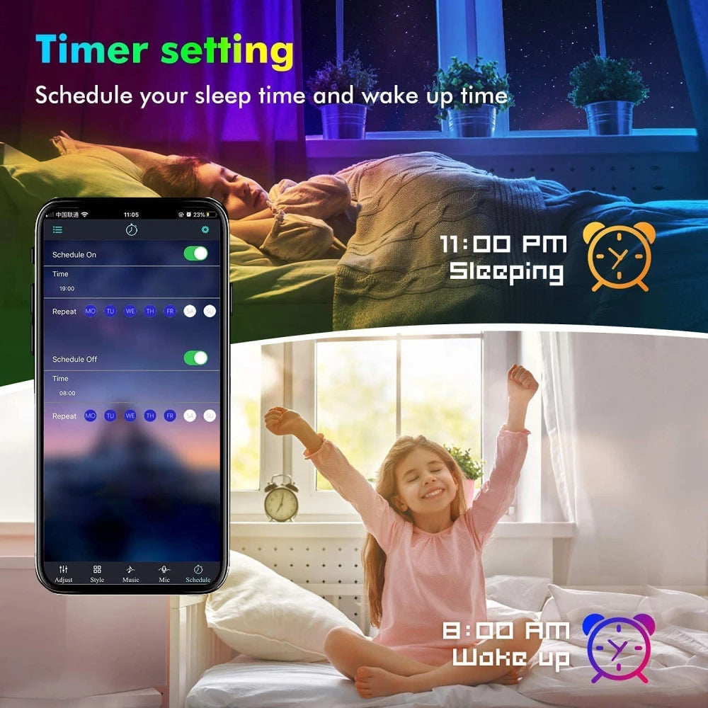 Smart LED Light String met App 1-10 M