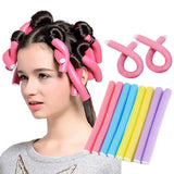 Foam rubberen spiralen haarrollers krullen haar - 10 st