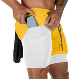 Trainingsshorts met binnenbroek voor mannen