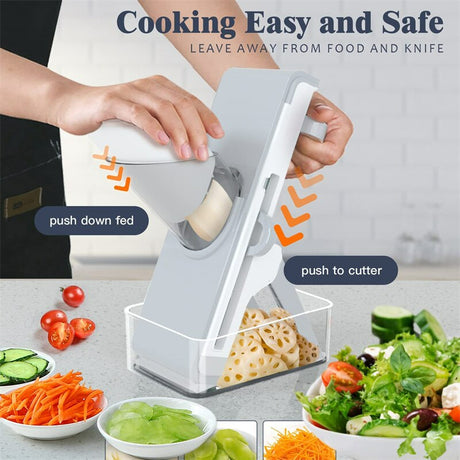 Ergonomische multifunctionele mandoline