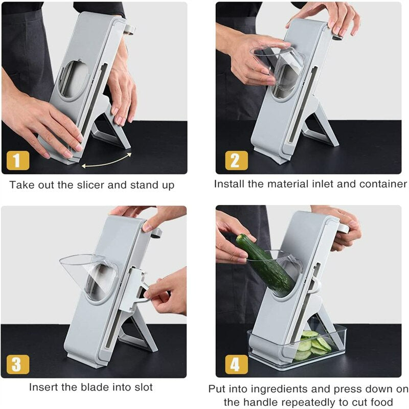 Ergonomische multifunctionele mandoline