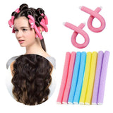 Foam rubberen spiralen haarrollers krullen haar - 10 st