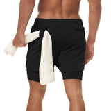 Trainingsshorts met binnenbroek voor mannen